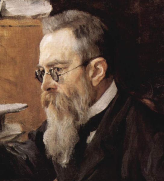 Crop of portrait of the composer Nikolai Andreyevich Rimsky-Korsakov